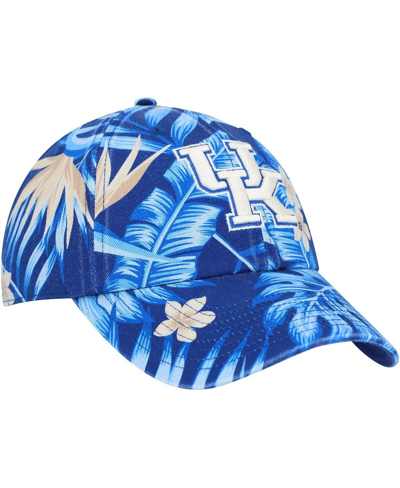 Men's '47 Brand Royal Kentucky Wildcats Tropicalia Clean Up Adjustable Hat