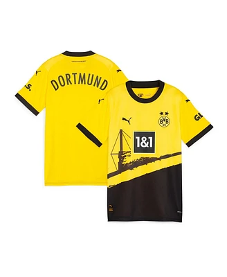 Women's Puma Yellow Borussia Dortmund 2023/24 Home Replica Jersey