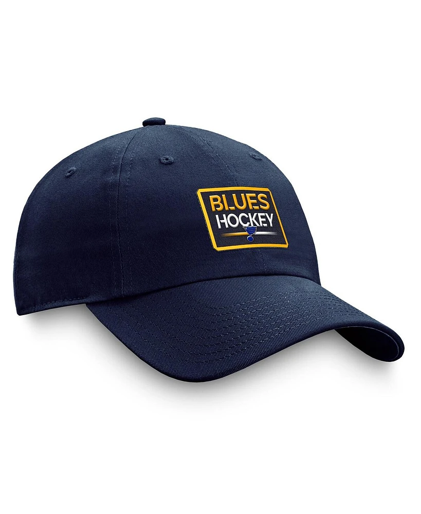 Men's Fanatics Navy St. Louis Blues Authentic Pro Prime Adjustable Hat