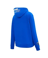 Women's Pro Standard Blue St. Louis Blues Classic Chenille Pullover Hoodie