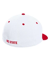 Men's adidas White Nc State Wolfpack On-Field Baseball Fitted Hat