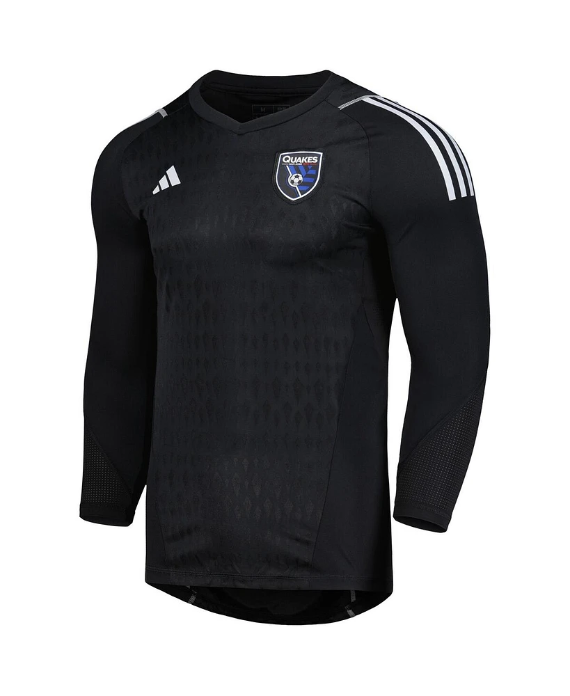 Men's adidas Black San Jose Earthquakes 2023 Goalkeeper Long Sleeve Replica Jersey