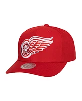 Men's Mitchell & Ness Red Detroit Red Wings Team Ground Pro Adjustable Hat