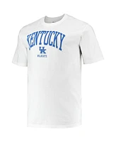 Men's Champion White Kentucky Wildcats Big and Tall Arch Over Wordmark T-shirt