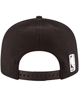 Men's New Era Black Miami Heat Official Team Color 9FIFTY Snapback Hat