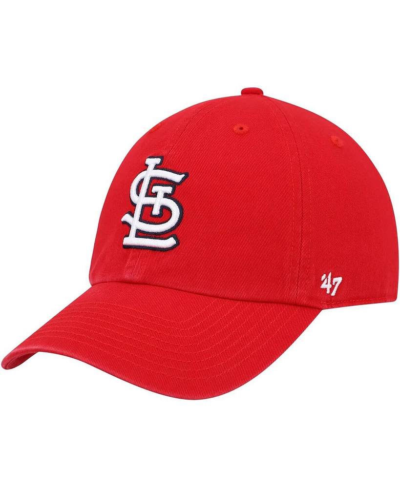 Men's '47 Brand Red St. Louis Cardinals Clean Up Adjustable Hat