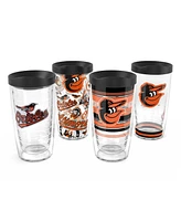 Tervis Tumbler Baltimore Orioles Four-Pack 16 Oz Classic Tumbler Set