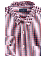 Club Room Men's Regular-Fit Gingham Dress Shirt, Created for Macy's