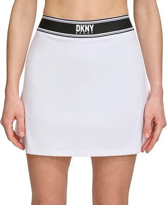 Dkny Women's Logo-Tape Mini-Length Sports Skort