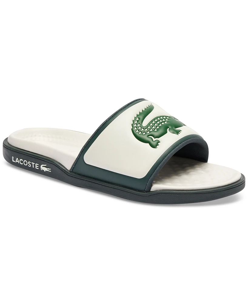 Lacoste Men's Serve Slide Dualiste Slip-On Sandals