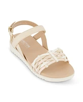 Kenneth Cole New York Little and Big Girls Lotus Oaklee Open Toe Ankle Strap Sandals