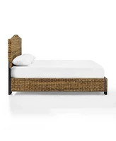 Crosley Serena King Banana Leaf Rattan Bed