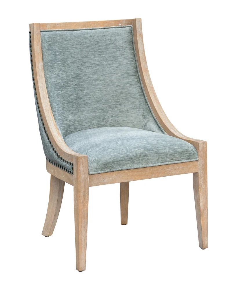 Martha Stewart Collection Elmcrest Upholstered Dining Chair with Nailhead Trim