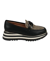 Gc Shoes Women's Geneva Chain Slip On Platform Loafers