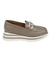 Gc Shoes Women's Geneva Chain Slip On Platform Loafers