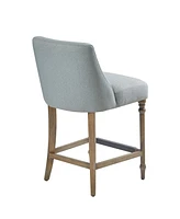 Martha Stewart Collection Delaney 20" Wide Upholstered Counter Stool