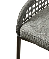 Madison Park Hermosa 21.5" Wide Woven Counter Stool