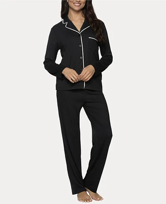 Felina Women's Jessie 2 Pc. Long Sleeve Pajama Set