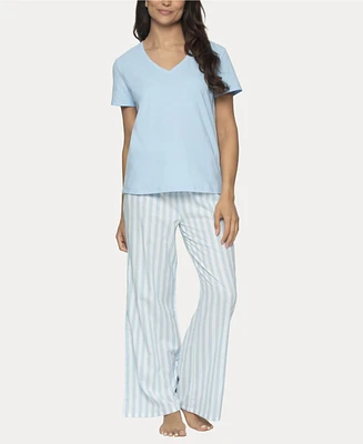 Felina Women's Mirielle 2 Pc. Short Sleeve Pajama Set