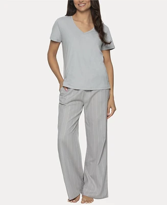 Felina Women's Mirielle 2 Pc. Short Sleeve Pajama Set