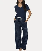 Felina Women's Mirielle 2 Pc. Short Sleeve Pajama Set