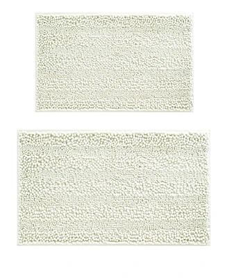 Laura Ashley Astor Chenille 2-Pc Bath Mat Set