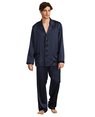 22 Momme Long Silk Pajamas Set for Men