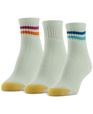 Gold Toe Women's 3-Pk. Athletic Ultra Tech Quarter Socks