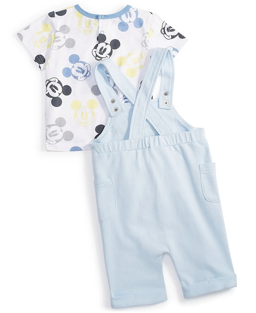 Disney Baby Mickey Mouse T-Shirt & Shortall, 2 Piece Set