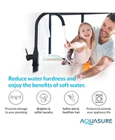 Aquasure Harmony Series | 32,000 Grains Water Softener with 10" Sediment/Carbon/Zinc Triple Purpose Whole House Water Filter