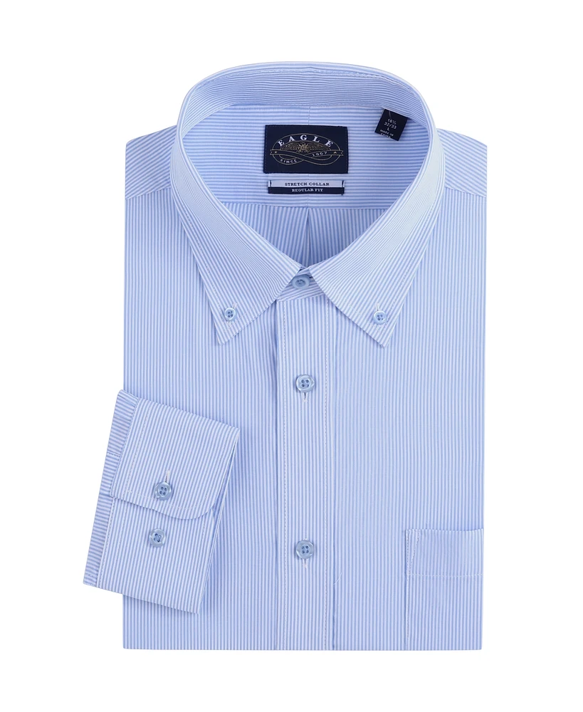 Eagle Stretch Neck Striped Poplin Shirt