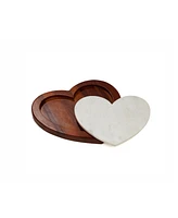 Nambe Eat Your Heart Out Cutting Board Set, 2 Piece