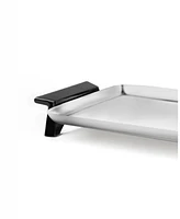 Nambe Circa Rectangular Tray with Footed Handles