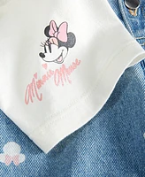 Disney Baby Minnie Mouse T-Shirt & Shortall, 2 Piece Set