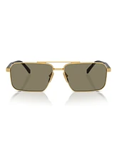 Prada Iconic Plaque Rectangle Men's Sunglasses