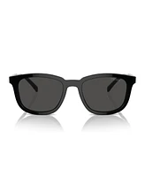 Prada Iconic Plaque Rectangular Men's Sunglasses