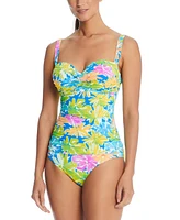 Bleu by Rod Beattie Women's Shirred Bandeau Swimsuit