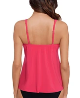 Magicsuit Women's Arya Ruched Tie-Front Tankini Top
