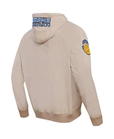 Men's Pro Standard Khaki Memphis Grizzlies Hybrid Full-Zip Hoodie