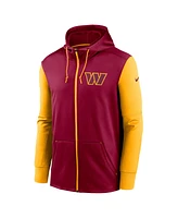 Men's Nike Burgundy Washington Commanders Performance Full-Zip Hoodie