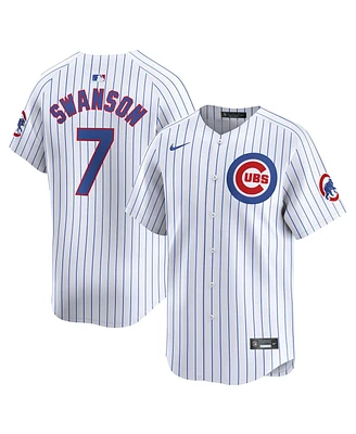 Men's Nike Dansby Swanson White Chicago Cubs Home Limited Player Jersey