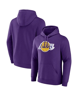Men's Fanatics Purple Los Angeles Lakers Primary Logo Pullover Hoodie