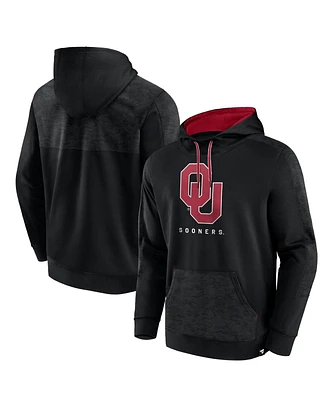 Men's Fanatics Black Oklahoma Sooners Defender Pullover Hoodie