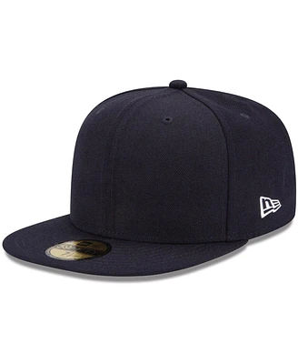 Men's New Era Navy Blank 59FIFTY Fitted Hat