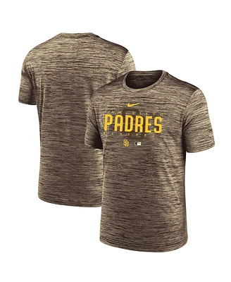 Men's Nike Brown San Diego Padres Authentic Collection Velocity Performance Practice T-shirt