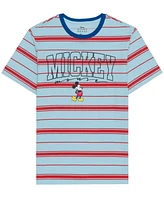 Hybrid Men's Mickey Mouse Short Sleeve Stripe T-shirt