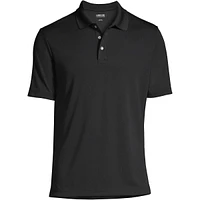 Lands' End Men's Short Sleeve Solid Active Polo Shirt