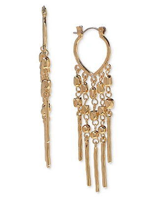 Style & Co Mixed Bead Fringe Statement Earrings, Created for Macy's