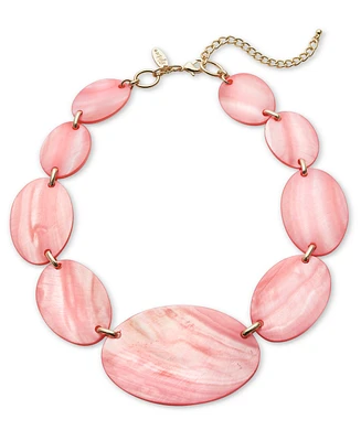 Style & Co Gold-Tone Rivershell Statement Necklace, 18-1/2" + 3" extender, Created for Macy's