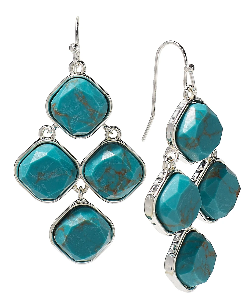 Style & Co Stone Kite Wire Drop Earrings, Created for Macy's